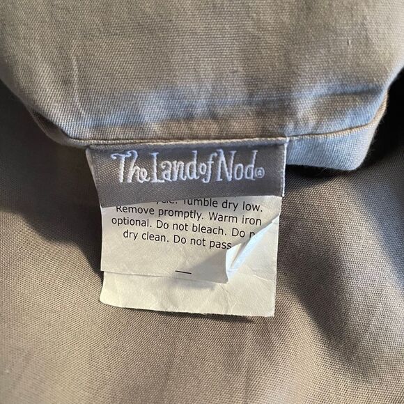 Land of Nod Grey Cargo Duvet - Picture 2 of 4